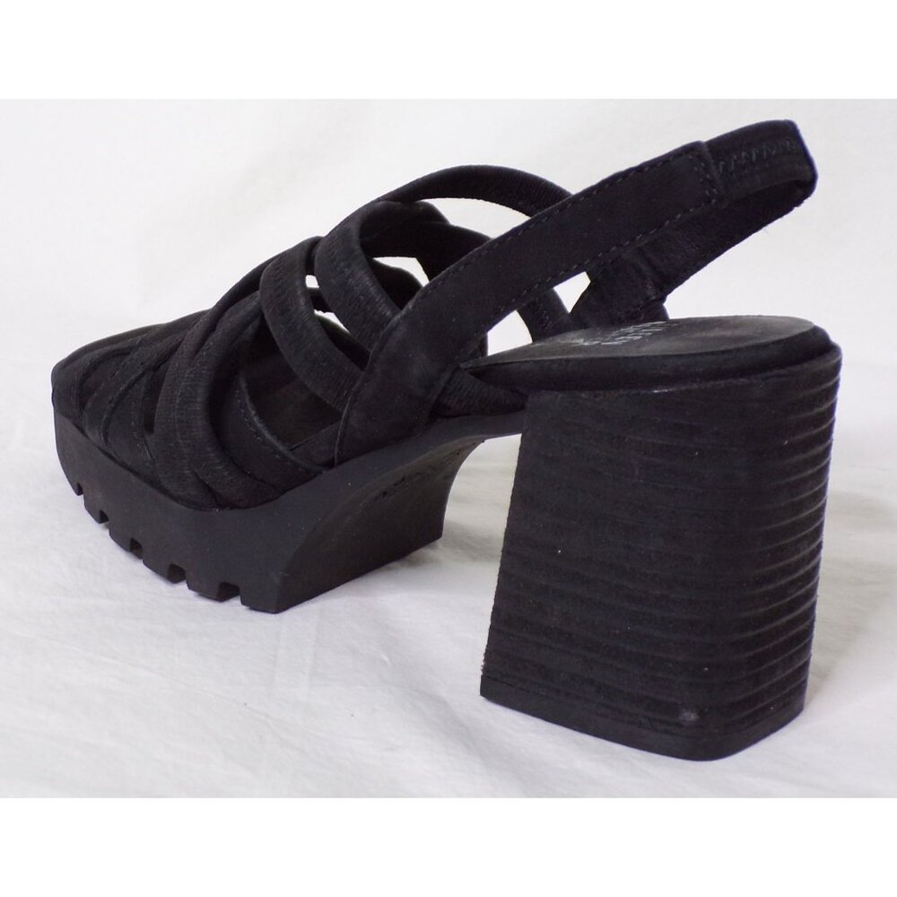 🆕 EILEEN FISHER Tally Strappy Platform Sandal Shoe Black 7 - Picture 13 of 14